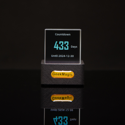 HoloCube Smart Crystal Display – Real-Time Weather, Time, GIFs & Bitcoin Crypto / Stocks (GeekMagic)