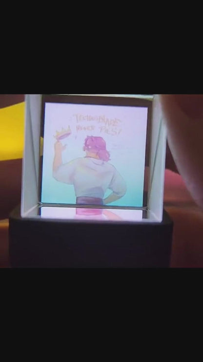 HoloCube Smart Crystal Display – Real-Time Weather, Time, GIFs & Bitcoin Crypto / Stocks (GeekMagic)