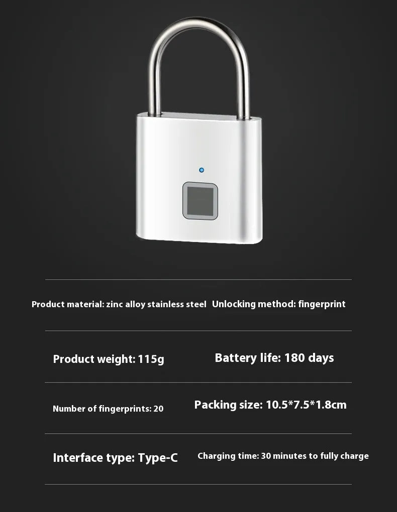 Smart Fingerprint Padlock